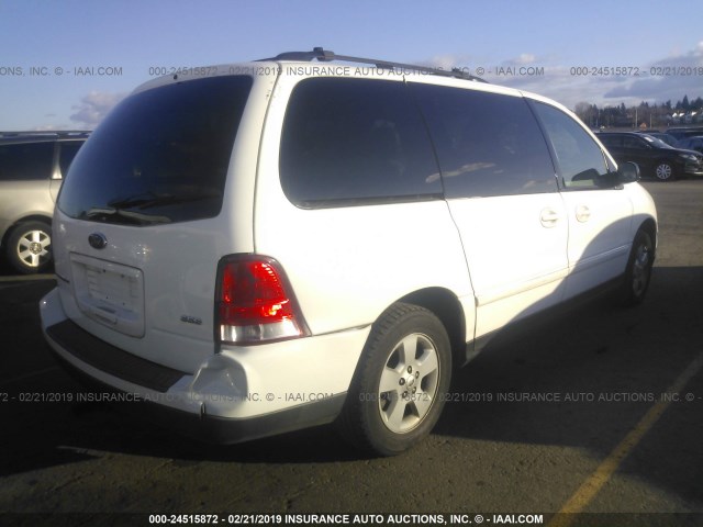 2FMZA57625BA35359 - 2005 FORD FREESTAR SES WHITE photo 4