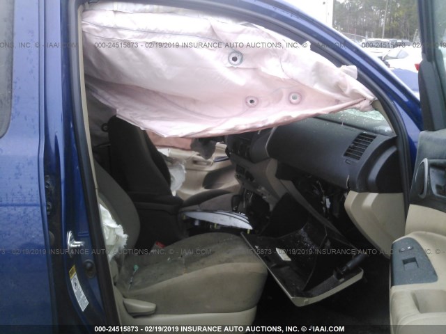 5TFJU4GN4FX085409 - 2015 TOYOTA TACOMA DOUBLE CAB PRERUNNER BLUE photo 5