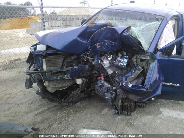 5TFJU4GN4FX085409 - 2015 TOYOTA TACOMA DOUBLE CAB PRERUNNER BLUE photo 6