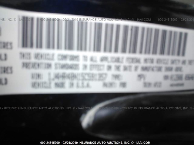 1J4HR48N15C591357 - 2005 JEEP GRAND CHEROKEE LAREDO/COLUMBIA/FREEDOM 蓝色 照片 9