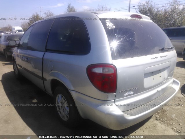 2B4GP443X2R774090 - 2002 DODGE GRAND CARAVAN SPORT SILVER photo 3