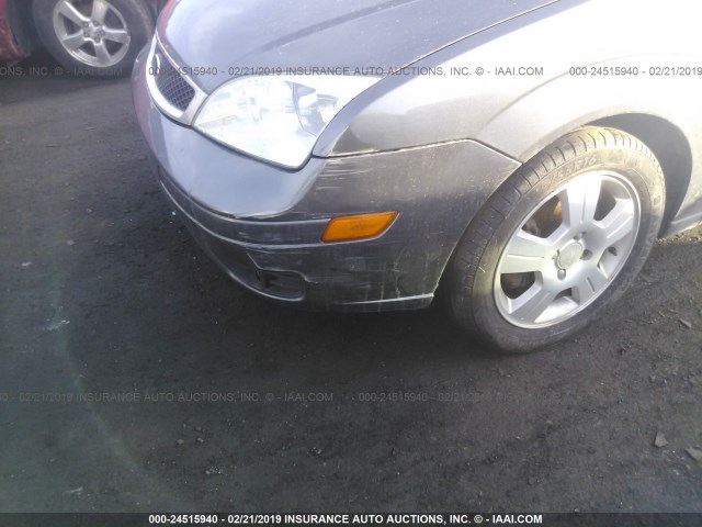 1FAHP37N97W331285 - 2007 FORD FOCUS ZX5/S/SE/SES GRAY photo 6
