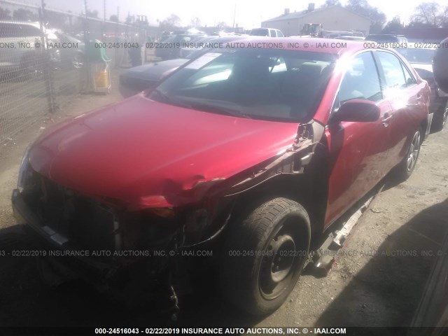 4T1BK46K39U078521 - 2009 TOYOTA CAMRY SE/LE/XLE RED photo 2