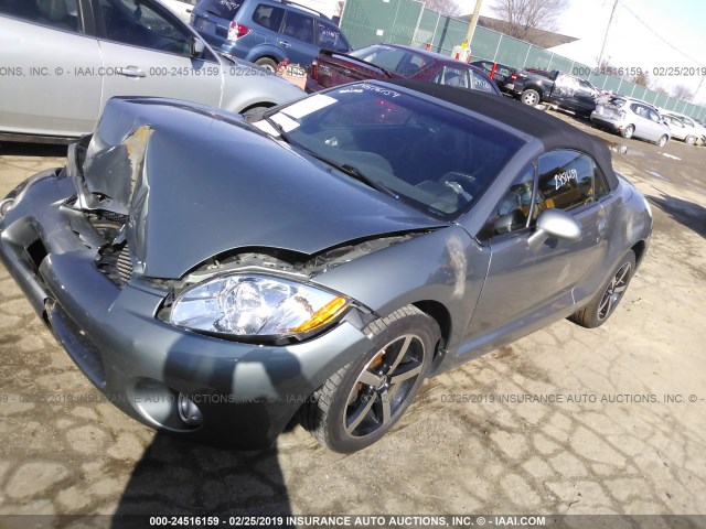 4A3AL25FX8E009496 - 2008 MITSUBISHI ECLIPSE SPYDER GS SILVER photo 2