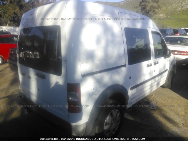 NM0LS6BN3AT036944 - 2010 FORD TRANSIT CONNECT XLT WHITE photo 4