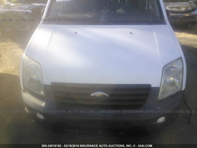 NM0LS6BN3AT036944 - 2010 FORD TRANSIT CONNECT XLT WHITE photo 6