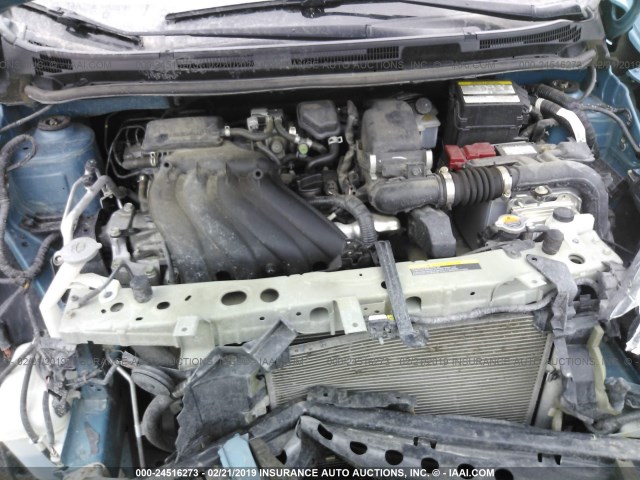 3N1CE2CP3EL353896 - 2014 NISSAN VERSA NOTE S/S PLUS/SV/SL Light Blue photo 10