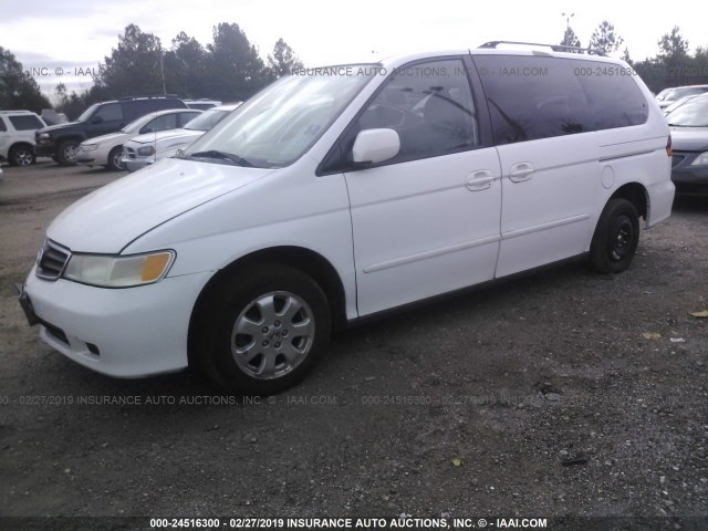 5FNRL18043B086783 - 2003 HONDA ODYSSEY EXL WHITE photo 2