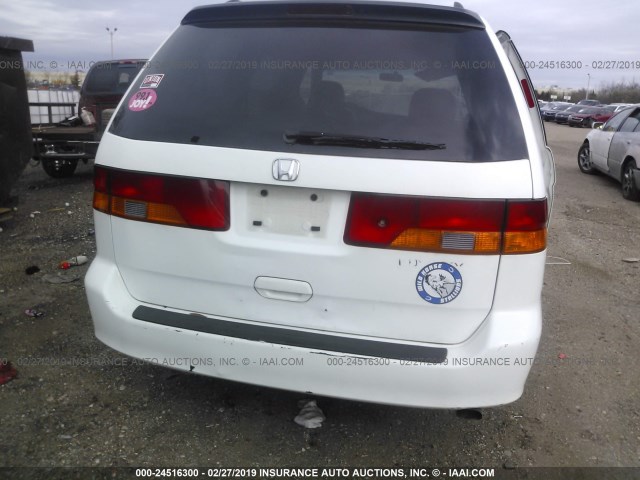 5FNRL18043B086783 - 2003 HONDA ODYSSEY EXL WHITE photo 6