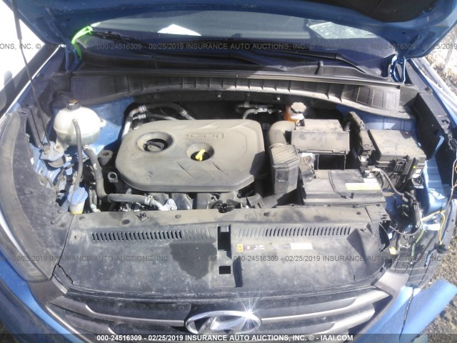 KM8J3CA48GU225053 - 2016 HYUNDAI TUCSON LIMITED/SPORT AND ECO/SE BLUE photo 10