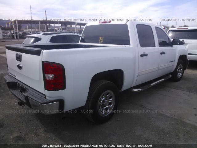 3GCPCREA8DG131822 - 2013 CHEVROLET SILVERADO C1500  LS WHITE photo 4