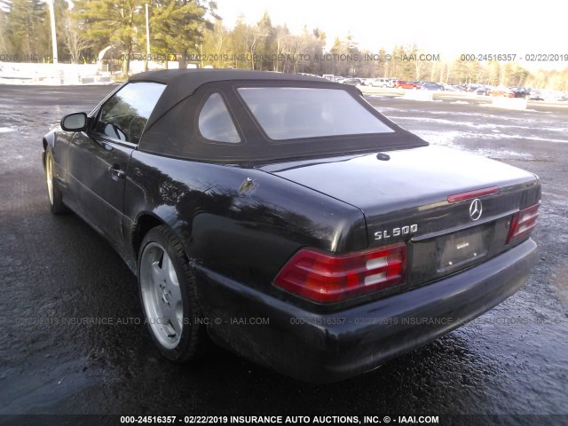 WDBFA68F71F196454 - 2001 MERCEDES-BENZ SL 500 BLACK photo 3