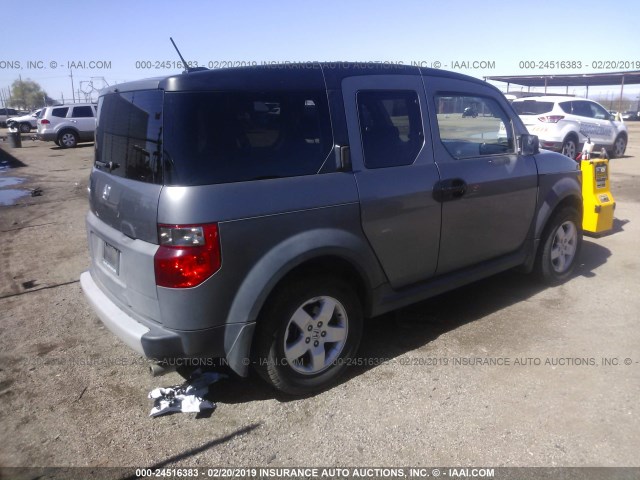 5J6YH18675L000779 - 2005 HONDA ELEMENT EX SILVER photo 4