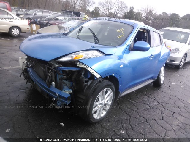 JN8AF5MR9CT106267 - 2012 NISSAN JUKE S/SV/SL BLUE photo 2