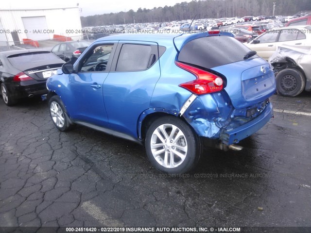 JN8AF5MR9CT106267 - 2012 NISSAN JUKE S/SV/SL BLUE photo 3