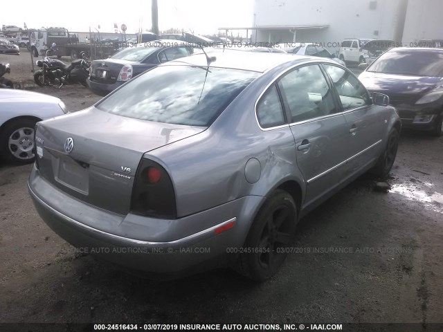 WVWTH63B94P148683 - 2004 VOLKSWAGEN PASSAT GLX 4MOTION Boz foto 4