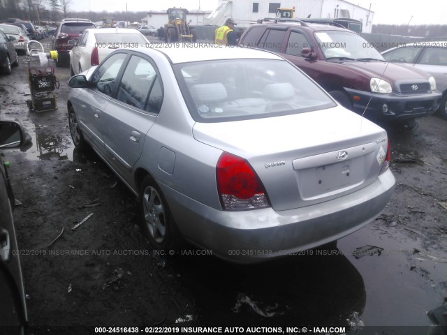 KMHDN46D25U025594 - 2005 HYUNDAI ELANTRA GLS/GT SILVER photo 3