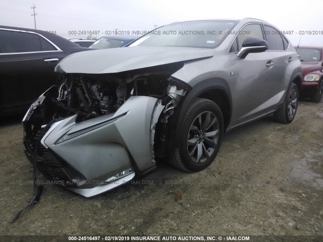 JTJYARBZ2H2060634 - 2017 LEXUS NX 200T/BASE/F SPORT GRAY photo 2