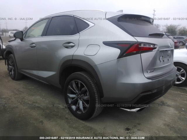 JTJYARBZ2H2060634 - 2017 LEXUS NX 200T/BASE/F SPORT GRAY photo 3