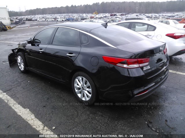 5XXGT4L33JG258497 - 2018 KIA OPTIMA LX/S BLACK photo 3