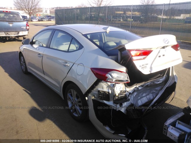 5NPD84LF9HH202903 - 2017 HYUNDAI ELANTRA SE/VALUE/LIMITED GOLD photo 3