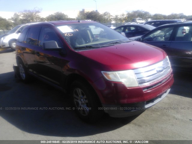 2FMDK36C57BA65042 - 2007 FORD EDGE SE RED photo 1