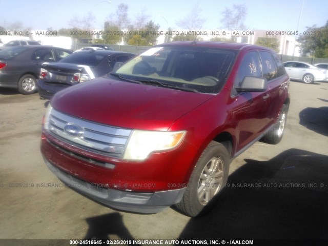 2FMDK36C57BA65042 - 2007 FORD EDGE SE RED photo 2