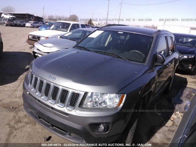 1J4NT1FA6BD208120 - 2011 JEEP COMPASS SPORT GRAY photo 2