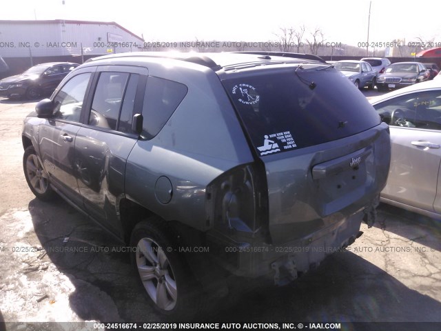 1J4NT1FA6BD208120 - 2011 JEEP COMPASS SPORT GRAY photo 3