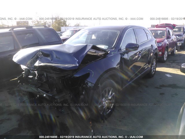 JM3TCBCY9J0226757 - 2018 MAZDA CX-9 TOURING Dark Blue photo 2