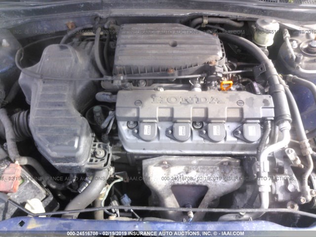 1HGES16324L008002 - 2004 HONDA CIVIC DX VP Mavi foto 10