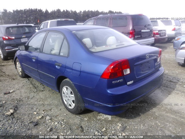 1HGES16324L008002 - 2004 HONDA CIVIC DX VP Mavi foto 3
