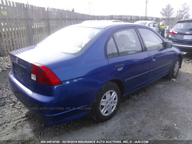 1HGES16324L008002 - 2004 HONDA CIVIC DX VP Mavi foto 4