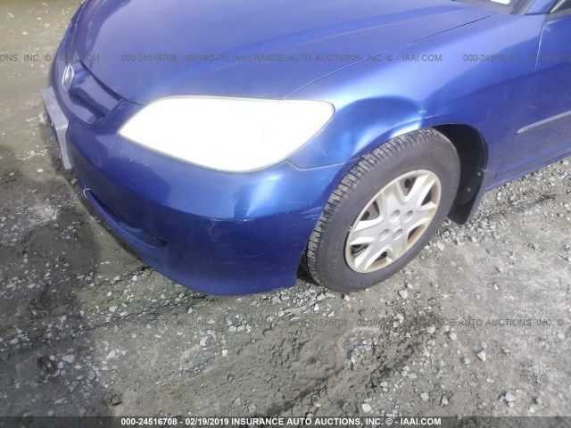 1HGES16324L008002 - 2004 HONDA CIVIC DX VP Mavi foto 6
