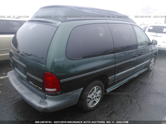 1B4GP44RXVB435885 - 1997 DODGE GRAND CARAVAN SE/SPORT GREEN photo 4