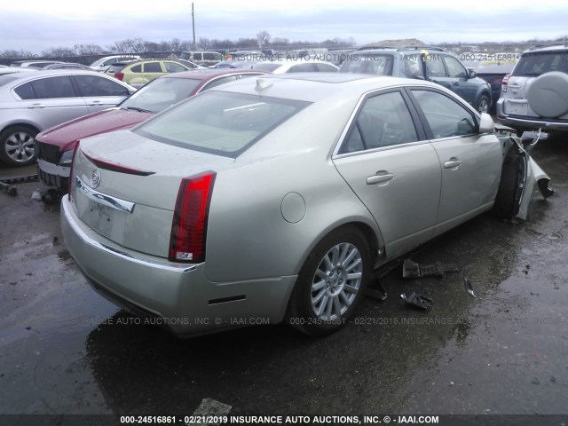 1G6DE5E5XD0162960 - 2013 CADILLAC CTS LUXURY COLLECTION GOLD photo 4
