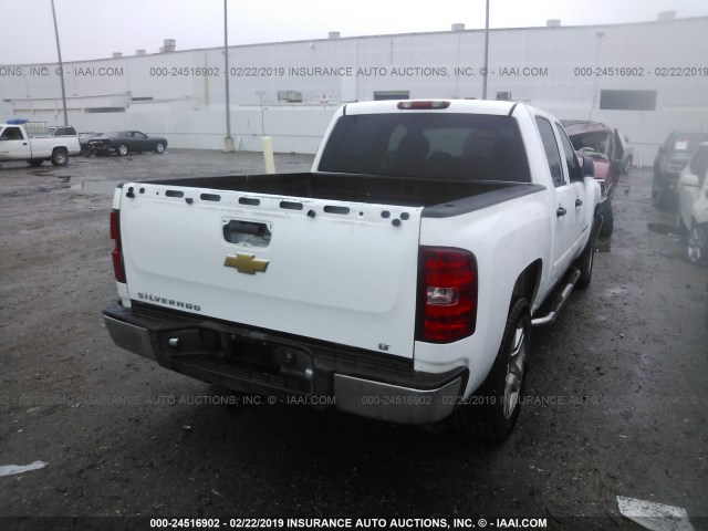 2GCEC13J871502020 - 2007 CHEVROLET SILVERADO C1500 CREW CAB WHITE photo 4