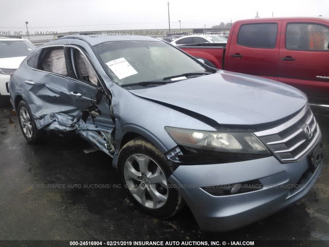 5J6TF1H58AL011534 - 2010 HONDA ACCORD CROSSTOUR EXL Light Blue photo 1