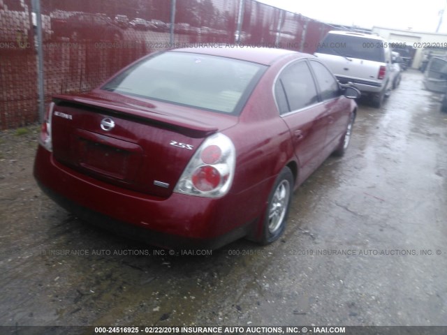 1N4AL11D76N433903 - 2006 NISSAN ALTIMA S/SL MAROON photo 4