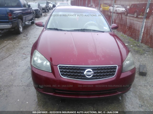 1N4AL11D76N433903 - 2006 NISSAN ALTIMA S/SL MAROON photo 6