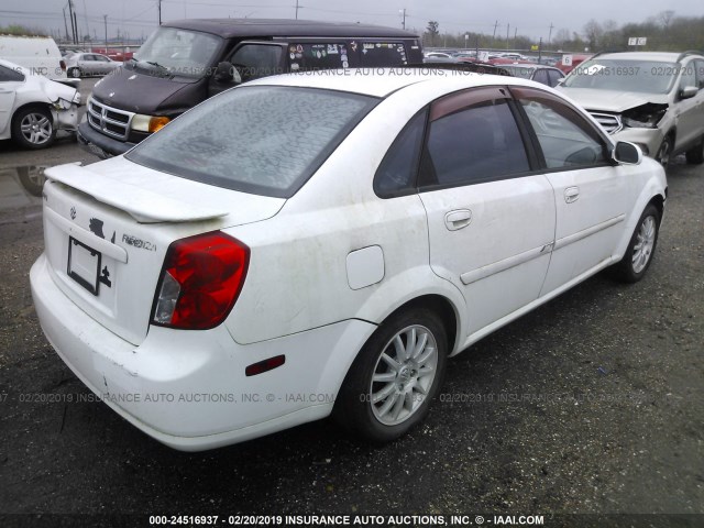 KL5JJ56Z15K087235 - 2005 SUZUKI FORENZA LX/EX WHITE photo 4