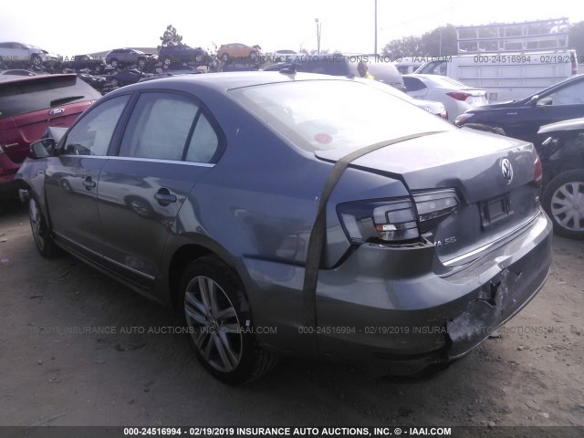 3VWL17AJ0HM356853 - 2017 VOLKSWAGEN JETTA SEL/SEL PREMIUM GRAY photo 3