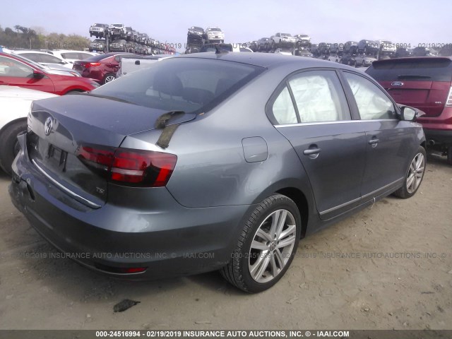 3VWL17AJ0HM356853 - 2017 VOLKSWAGEN JETTA SEL/SEL PREMIUM GRAY photo 4