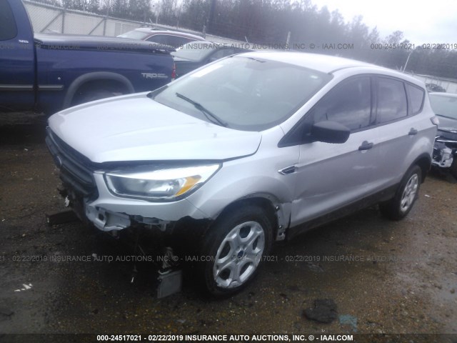 1FMCU0F79HUC92866 - 2017 FORD ESCAPE S SILVER photo 2