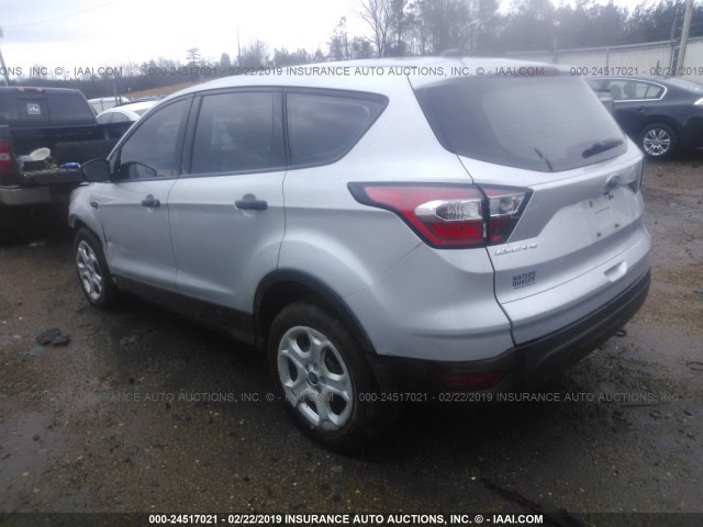 1FMCU0F79HUC92866 - 2017 FORD ESCAPE S SILVER photo 3