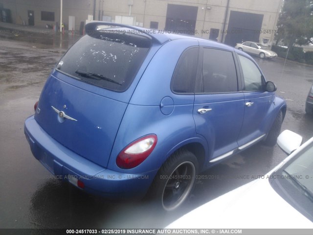 3A8FY58B87T531300 - 2007 CHRYSLER PT CRUISER TOURING BLUE photo 4