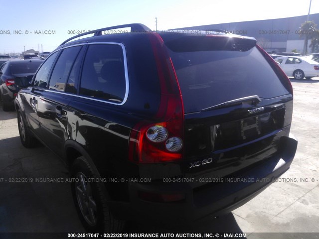 YV1CY592551198044 - 2005 VOLVO XC90 BLACK photo 3