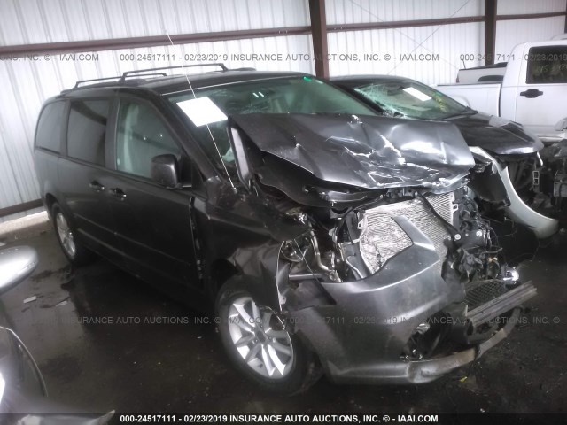 2C4RDGCG3GR201694 - 2016 DODGE GRAND CARAVAN SXT GRAY photo 1