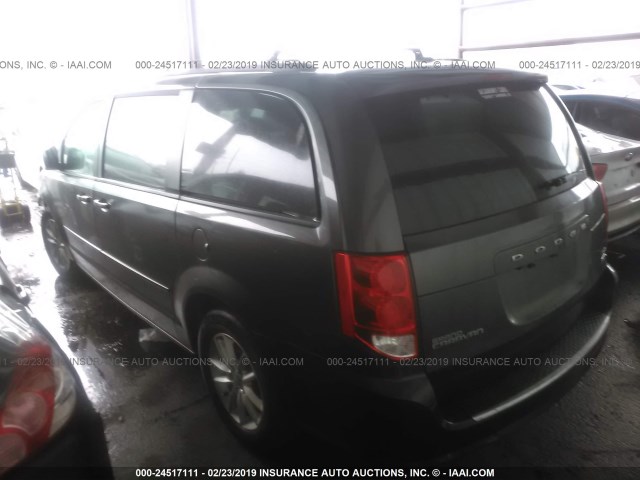 2C4RDGCG3GR201694 - 2016 DODGE GRAND CARAVAN SXT GRAY photo 3