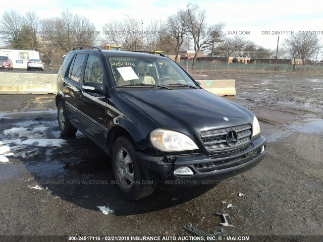 4JGAB54E12A348139 - 2002 MERCEDES-BENZ ML 320 BLACK photo 1